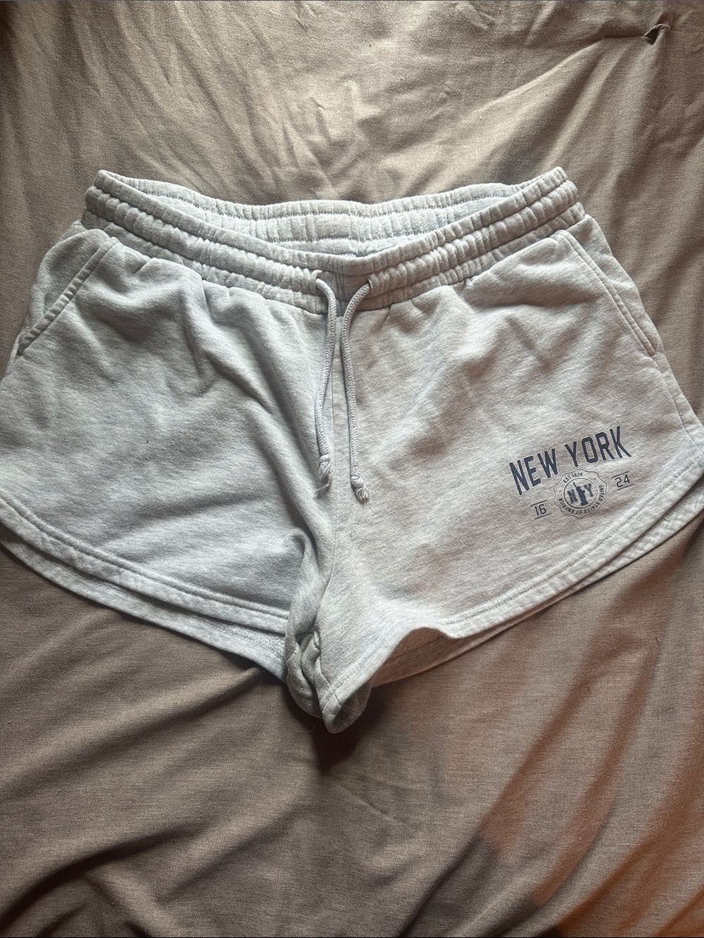 Sunday Light Gray New York Sweat Shorts